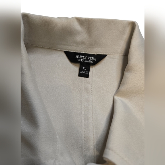 Simply Vera Wang Asymetrical Zipper Vest - Picture 3 of 4